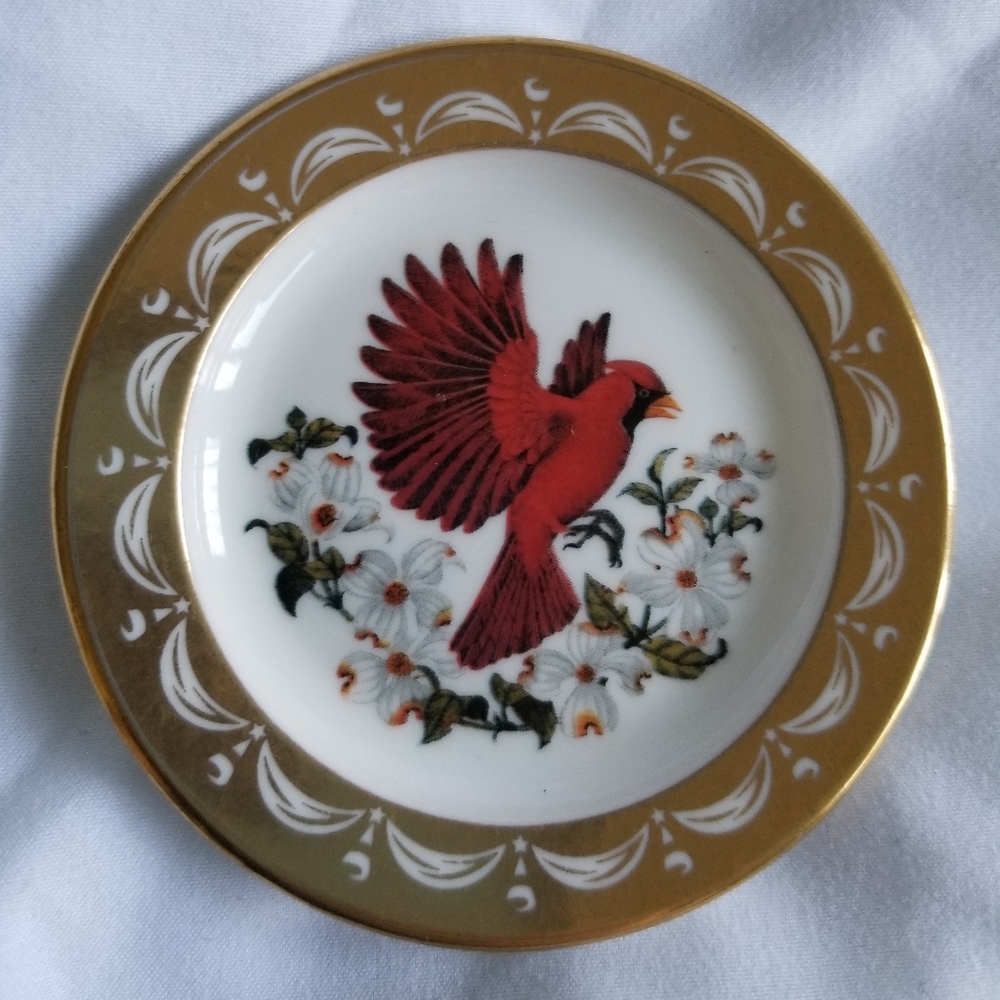 Franklin Porcelain Virginia State Bird and Flower